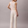 Ponte Cropped Flared Pants