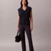 Ponte Slim Flared Pants