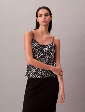 Printed Satin Cami