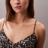 Printed Satin Mini Slip Dress Printed Satin Mini Slip Dress