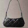 Quilted Emblem Logo Small Shoulder Bag