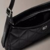 Quilted Emblem Logo Small Shoulder Bag