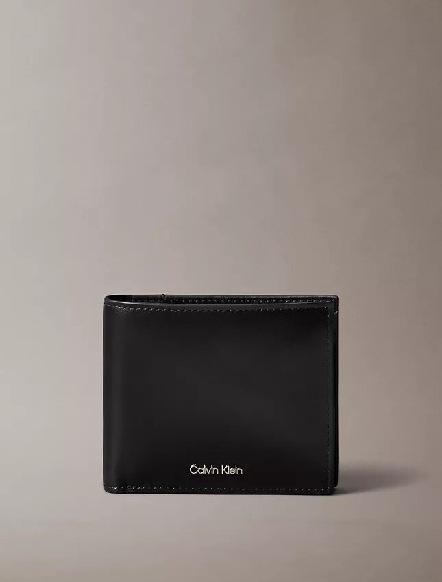 Raised Logo Bifold Wallet with Coin Pouch Raised Logo Bifold Wallet with Coin Pouch