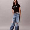 Raised Logo Graphic Boxy T-Shirt