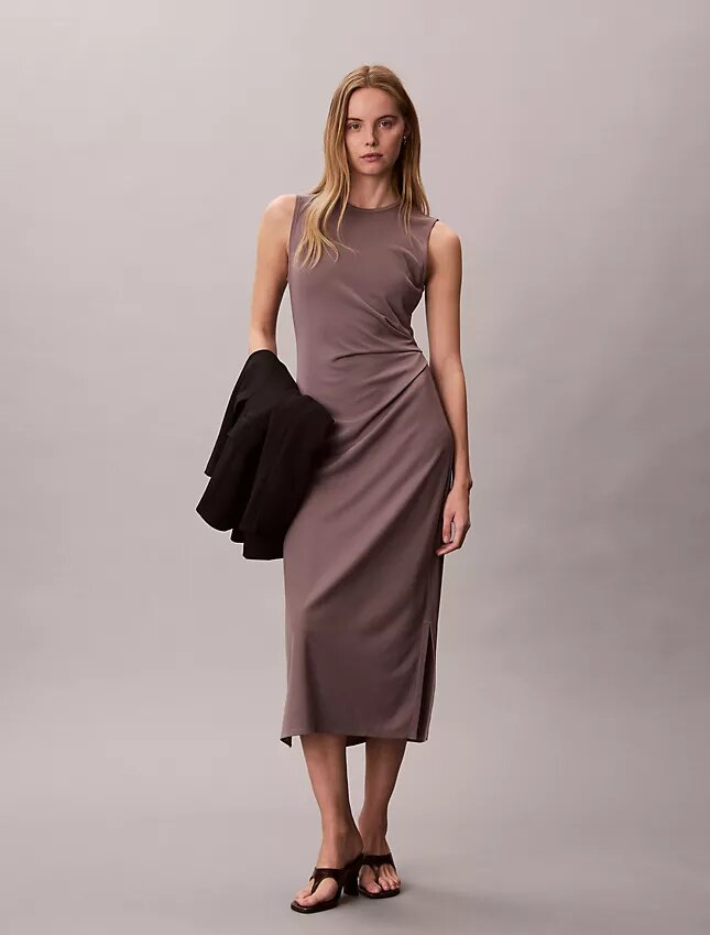 Refined Jersey Gathered Dress Refined Jersey Gathered Dress