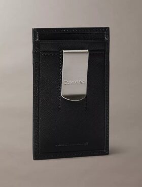 Refined Saffiano Card Case + Money Clip