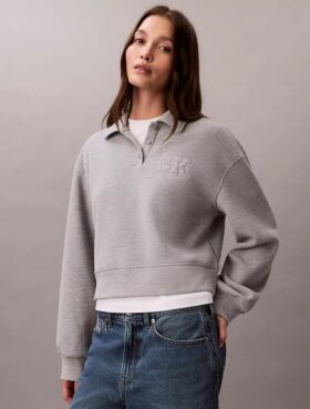 Relaxed Ck Polo Sweatshirt