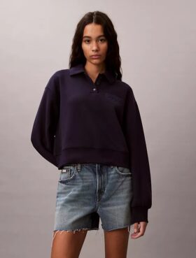 Relaxed Ck Polo Sweatshirt