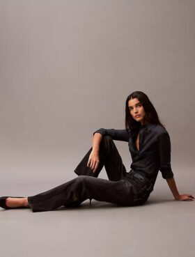 Relaxed Cotton Cashmere Jeans