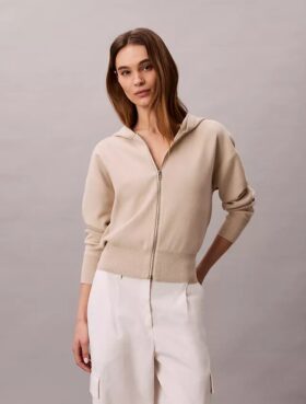 Relaxed Knit Hoodie