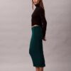 Rib Cotton Midi Skirt