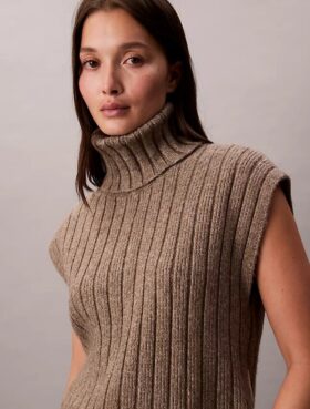 Rib Relaxed Sleeveless Sweater