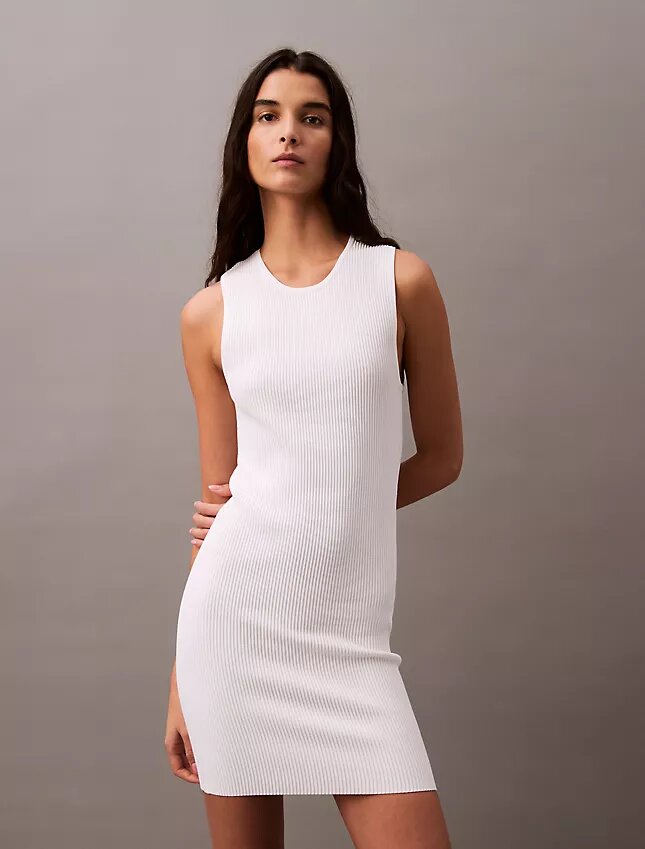 Rib Sleeveless Mini Dress Rib Sleeveless Mini Dress