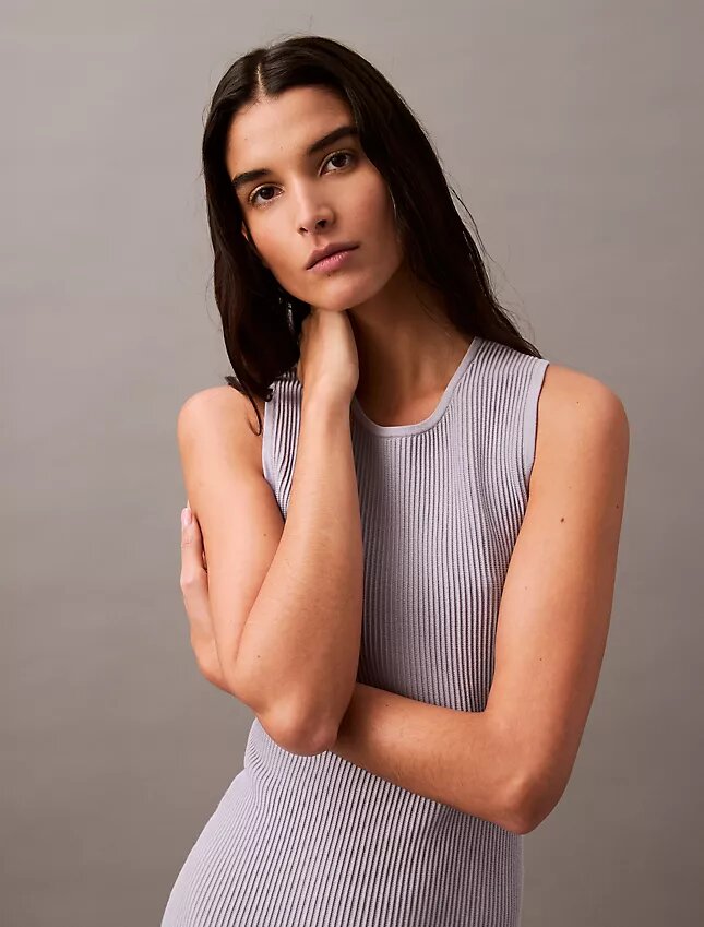 Rib Sleeveless Mini Dress Rib Sleeveless Mini Dress