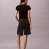 Roll Hem A-Line Denim Shorts Roll Hem A-Line Denim Shorts