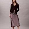 Satin Midi Skirt