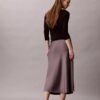Satin Midi Skirt