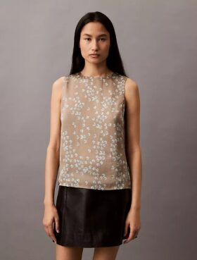 Satin Printed Tank Top
