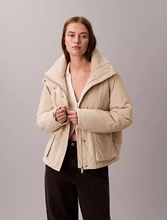 Sherpa Collar Relaxed Jacket Sherpa Collar Relaxed Jacket