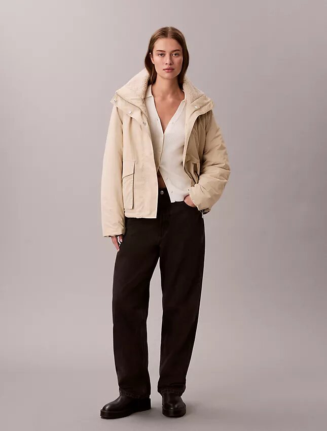 Sherpa Collar Relaxed Jacket Sherpa Collar Relaxed Jacket