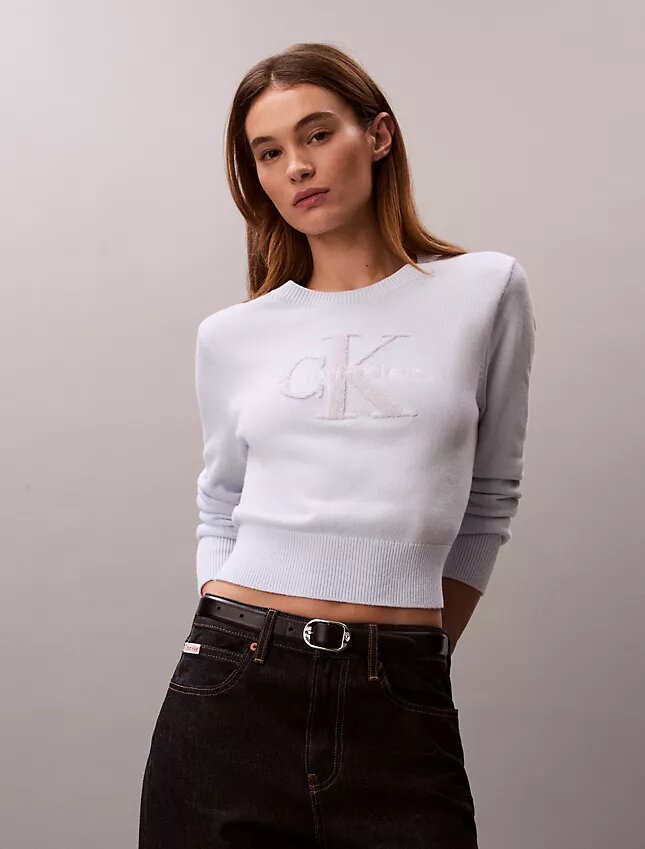 Smooth Cotton Chenille Monologo Sweater Smooth Cotton Chenille Monologo Sweater