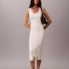 Smooth Cotton Midi Dress