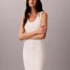 Smooth Cotton Midi Dress