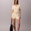 Smooth Cotton Rib Polo T-Shirt