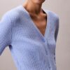Smooth Variegated Rib Sweater Cardigan Smooth Variegated Rib Sweater Cardigan