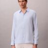 Solid Linen Blend Classic Shirt