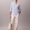 Solid Linen Blend Classic Shirt