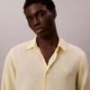 Solid Linen Blend Classic Shirt