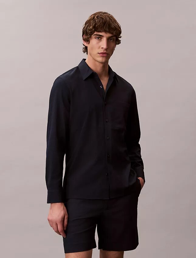 Solid Seersucker Classic Shirt Solid Seersucker Classic Shirt