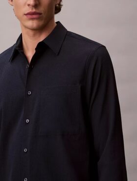 Solid Seersucker Classic Shirt