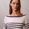 Stripe Long Sleeve Rib Mini Dress Stripe Long Sleeve Rib Mini Dress