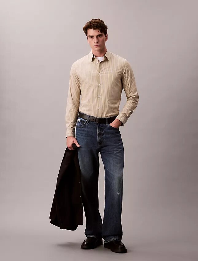 Stripe Slim Stretch Button-Down Shirt Stripe Slim Stretch Button-Down Shirt