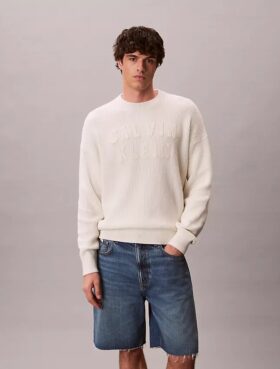 Varsity Logo Graphic Relaxed Sweater