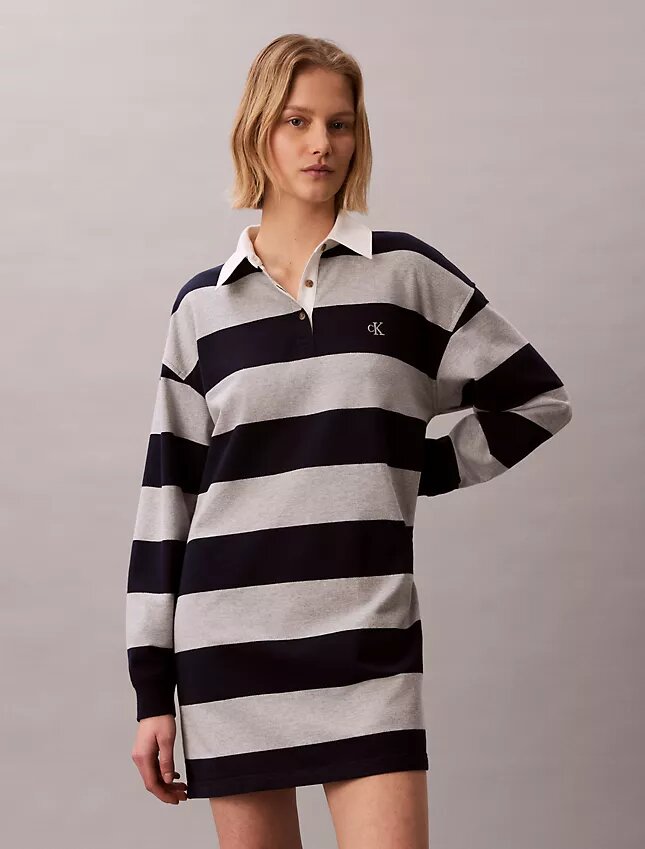 Varsity Stripe Mini Polo Dress Varsity Stripe Mini Polo Dress