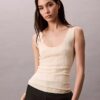 Viscose Blend Rib Tank Top