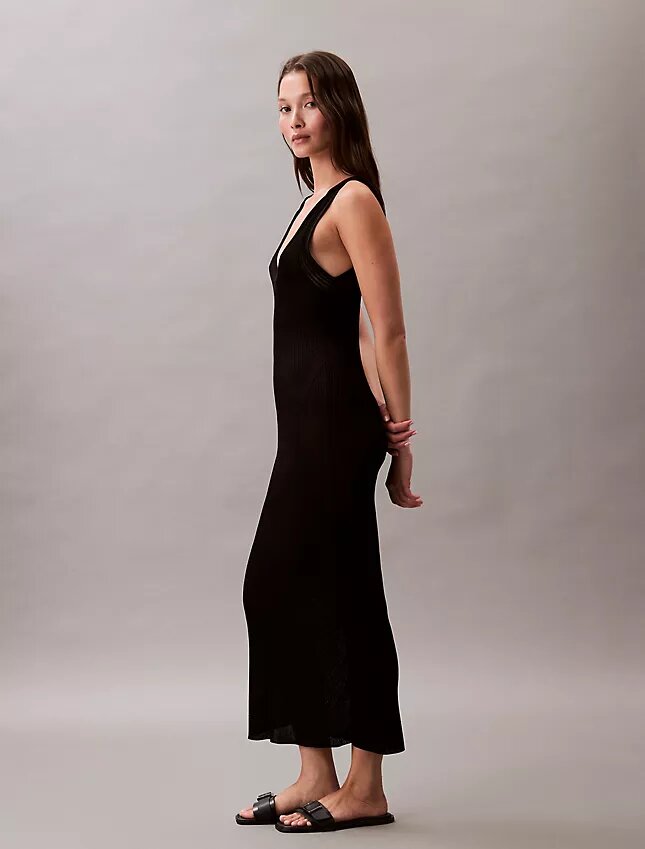 Viscose Rib Midi Dress Viscose Rib Midi Dress