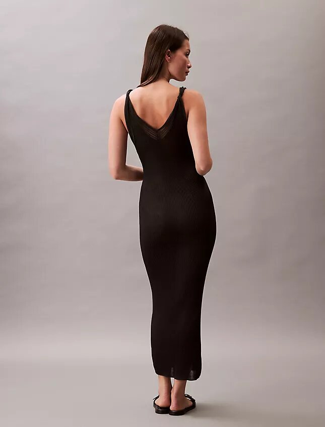 Viscose Rib Midi Dress Viscose Rib Midi Dress