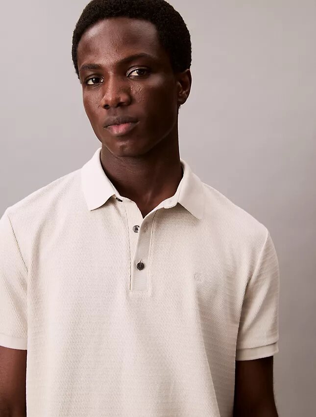 Waffle Knit Classic Polo Shirt Waffle Knit Classic Polo Shirt