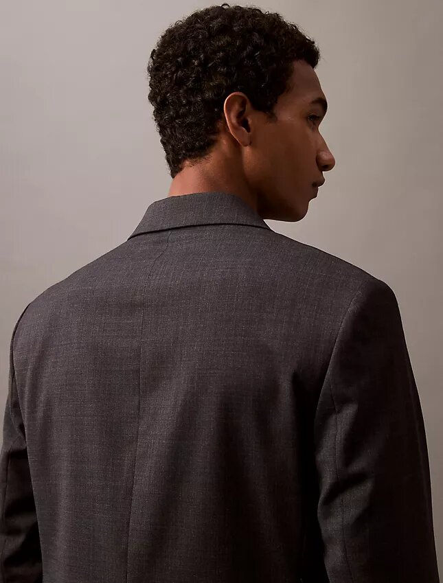 Wool Blend Single-Breasted Blazer Wool Blend Single-Breasted Blazer