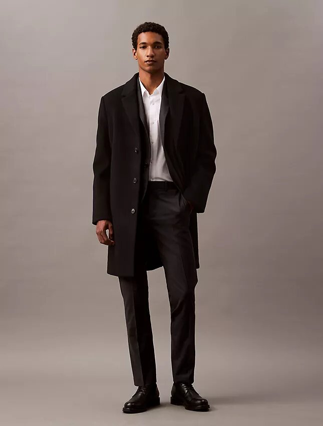 Wool Blend Single-Breasted Blazer Wool Blend Single-Breasted Blazer