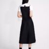 Wool Blend Tailored Dress