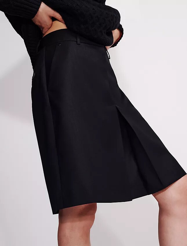 Wool Blend Tailored Skirt Wool Blend Tailored Skirt